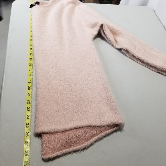 Nine West Sweater Womens Medium Pink Eyelash Knit Sparkle - Picture 7 of 7